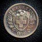 Suisse. 2 Rappen 1870 (Sans Prix de Réserve)