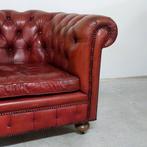 Chesterfield style - Fauteuil - Leder, Hout - Club vintage, Antiek en Kunst
