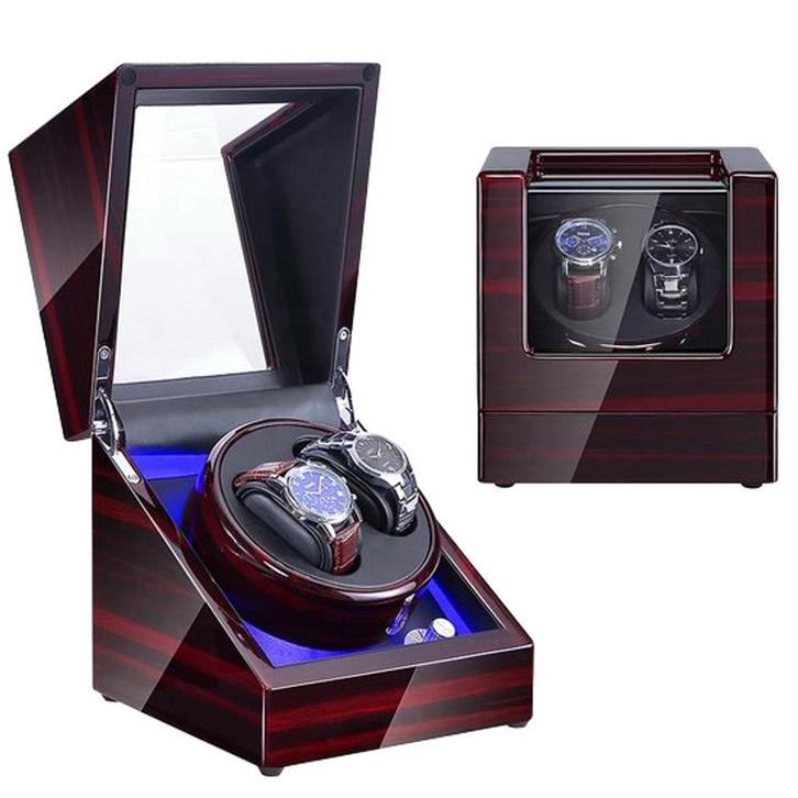 Watchwinder - Horloge doos - Horloge winder - Zwart - Olvy, Huis en Inrichting, Woonaccessoires | Overige, Nieuw, Verzenden
