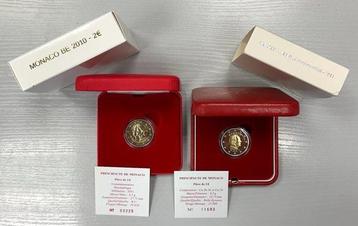 Monaco. 2 Euro 2010/2011 Albert II + Mariage Princier (2