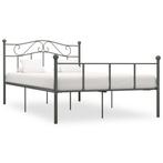 vidaXL Bedframe metaal grijs 160x200 cm, Huis en Inrichting, Slaapkamer | Bedden, Verzenden, Nieuw