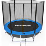 Trampoline 244 cm met veiligheidsnet - blauw, Ophalen of Verzenden, Nieuw