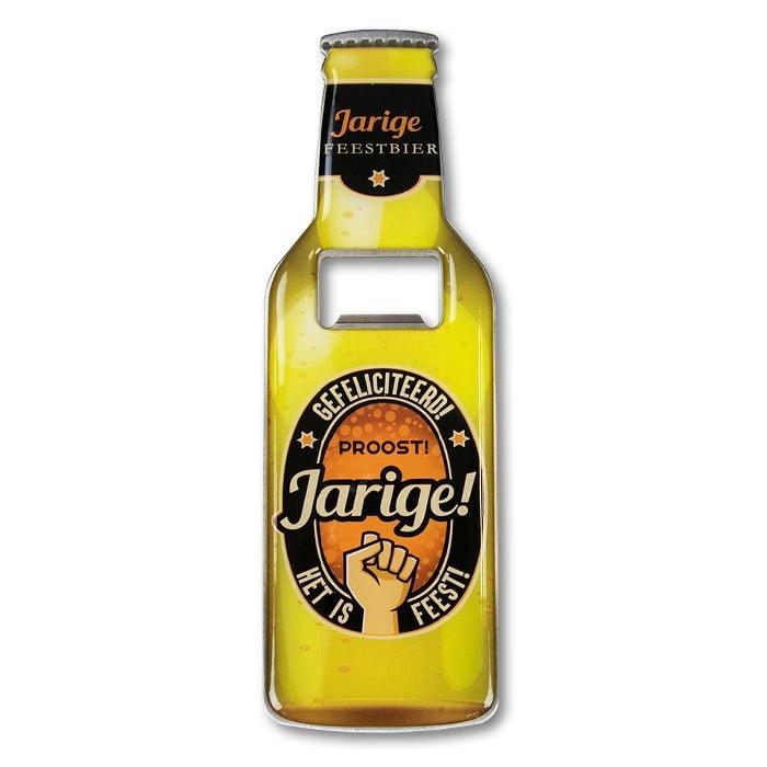Bieropener Jarige 18,5cm, Hobby en Vrije tijd, Feestartikelen, Nieuw, Verzenden