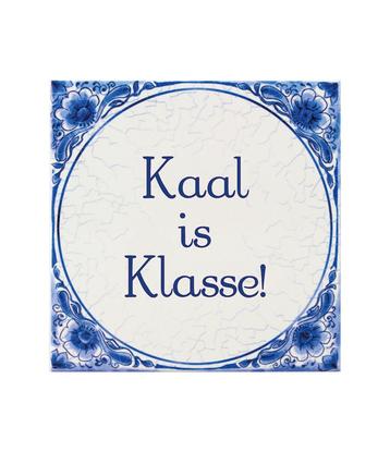 Delfts Blauw Tegel Kaal 14,5cm, Verzenden
