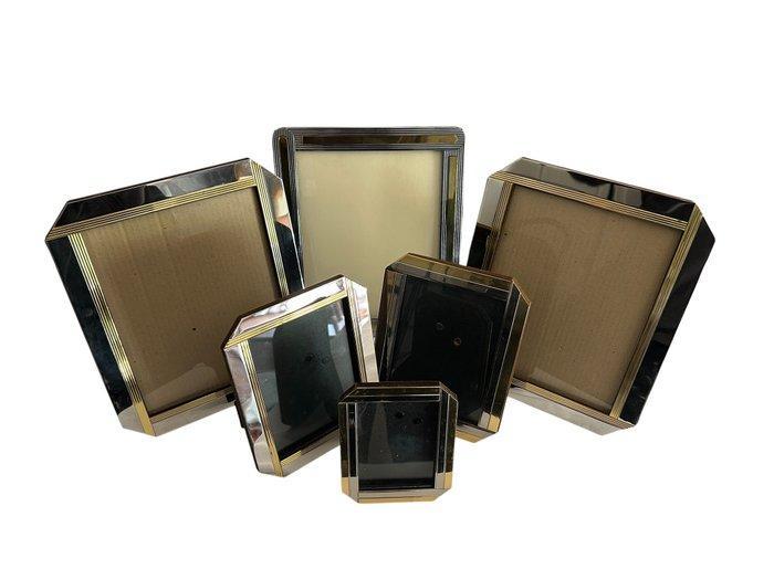 Cadre photo (6) - Chrome, Laiton - Cadre- porte-photo, Huis en Inrichting, Overige Huis en Inrichting