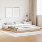 vidaXL Vloerbed Frame Wit 160x220 cm Massief Hout Grenen, Huis en Inrichting, Slaapkamer | Bedden, Verzenden, Nieuw