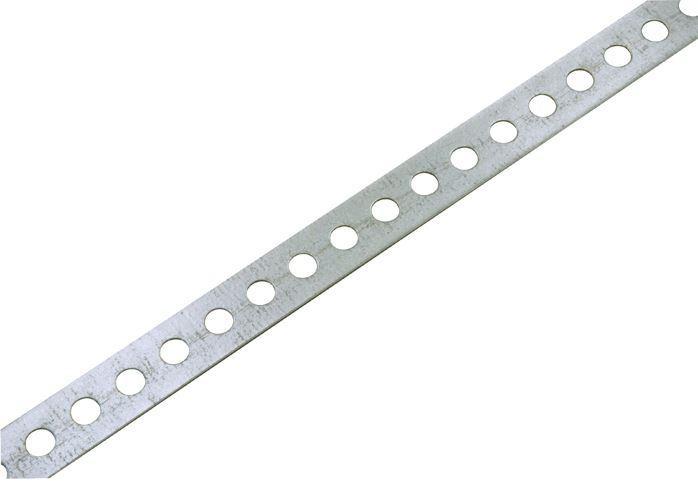 Bandijzer recht, geperforeerd, verzinkt 12 x 0.7 mm (10 m), Doe-het-zelf en Bouw, Hang- en Sluitwerk, Klink of Kruk, Nieuw, Overige materialen