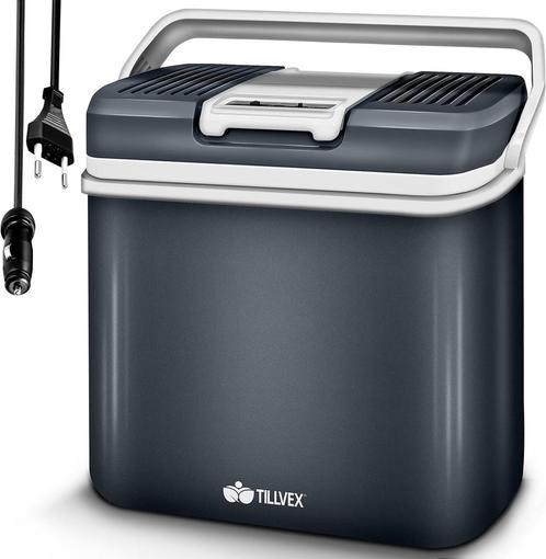 tillvex Elektrische koelbox, 24 liter, mini-koelkast 230 V e, Huis en Inrichting, Woonaccessoires | Overige, Verzenden
