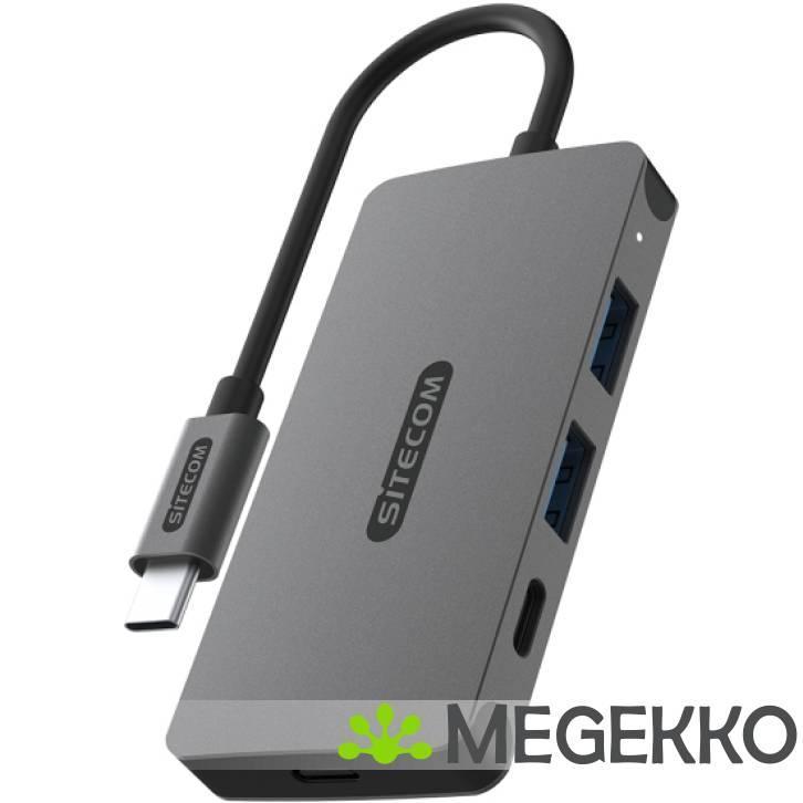 Sitecom USB-C to 2x USB-A + 2x USB-C 10Gbps Hub, Computers en Software, USB Sticks, Nieuw, Verzenden