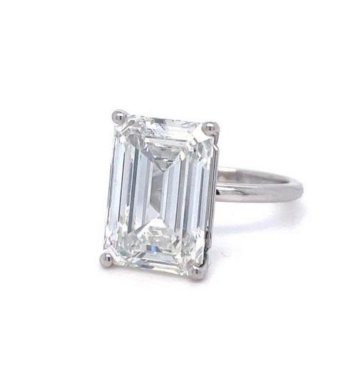 Zonder Minimumprijs - Verlovingsring - 14 karaat Witgoud -, Handtassen en Accessoires, Antieke sieraden