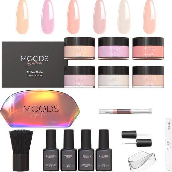 2dekans | Moods Gellac - Dipping Powder Starters Kit - Pink, Doe-het-zelf en Bouw, IJzerwaren en Bevestigingsmiddelen, Ophalen of Verzenden