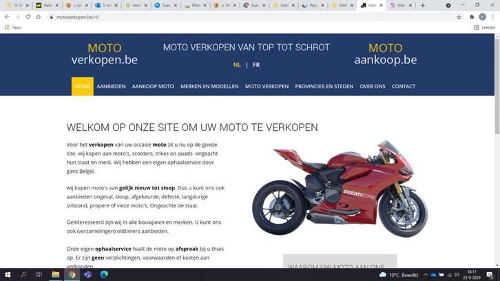 aankoop moto van top tot schrot ook opmaak en alle bouwjaren, Motoren, Motoren Inkoop