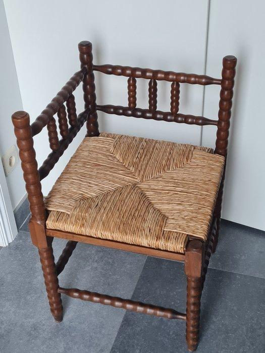 Chaise - Un authentique fauteuil dangle bobbin - Bois,, Antiek en Kunst, Curiosa en Brocante