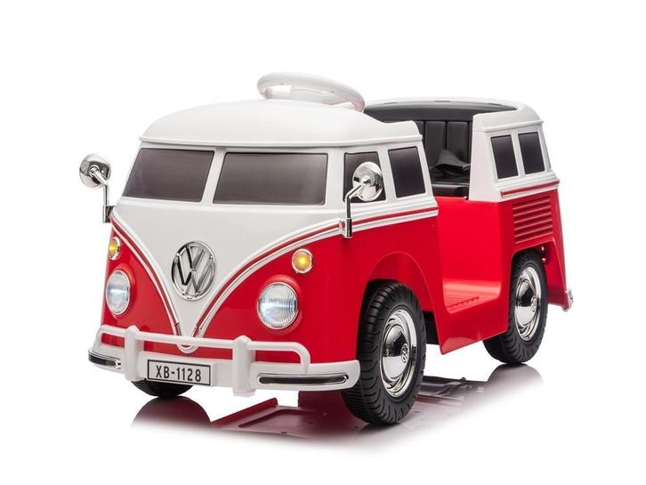 Volkswagen T1 classic bus, 12 volt kinderauto met rubberen b, Kinderen en Baby's, Speelgoed | Buiten | Accuvoertuigen, Ophalen of Verzenden