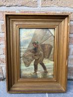 Albert Dillens (1844-1915) - Strandvisser aan de Noordzee -, Antiek en Kunst