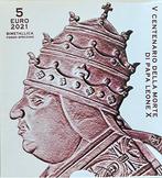 Vaticaan. 5 Euro 2021 - Paus Leone X - Proof in cassette met, Postzegels en Munten