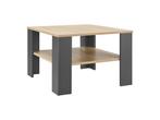 Veiling - Houten Salontafel - 60 x 60 cm - Donkergrijs / Hou, Huis en Inrichting, Tafels | Salontafels, Nieuw
