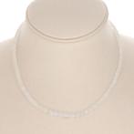 Ketting van natuurlijke witte labradoriet met facetgeslepen