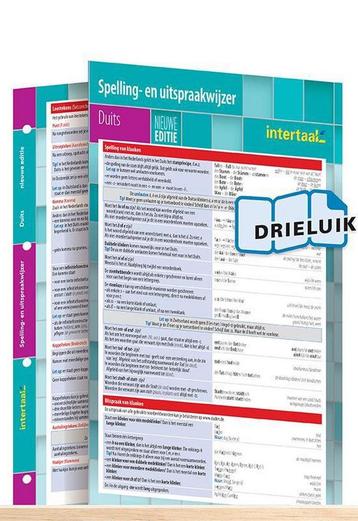 Spelling- en uitspraakwijzer Duits - nieuwe editie uitklapka, Verzenden, Intertaal
