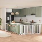 vidaXL Hondenhek inklapbaar met deur 12 panelen 600cm, Verzenden, Nieuw