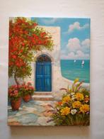 Gabriele Fabris (1958) - Rustico fiorito sul mare