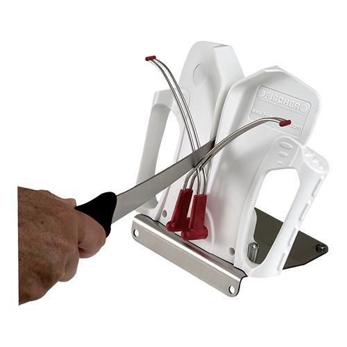 Messenslijper | RVS Voet | 220x150x180(h)mm EMGA, Zakelijke goederen, Horeca | Keukenapparatuur, Nieuw in verpakking, Verzenden