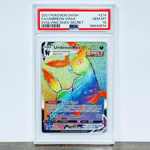 Pokémon Graded card - Umbreon Vmax FA - Evolving Skies #214, Hobby & Loisirs créatifs, Jeux de cartes à collectionner | Pokémon