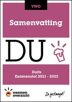 ExamenOverzicht - Samenvatting Duits VWO 9789493237957, Boeken, Schoolboeken, Verzenden, Gelezen, ExamenOverzicht