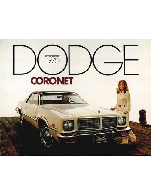 1975 DODGE CORONET BROCHURE ENGELS, Boeken, Auto's | Folders en Tijdschriften, Ophalen of Verzenden