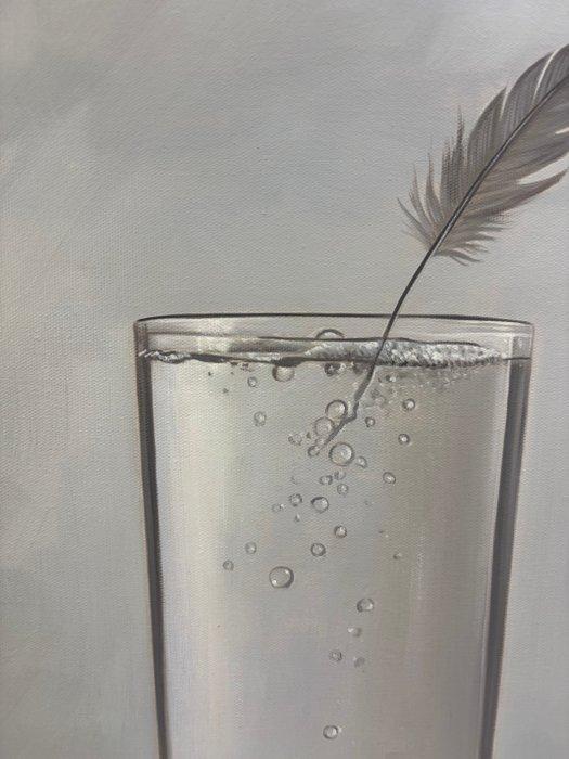 Charlie - Plume et eau, Antiek en Kunst, Kunst | Schilderijen | Modern