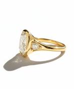 Ring - 14 karaat Geel goud Diamant (Lab-grown) - Diamant, Nieuw