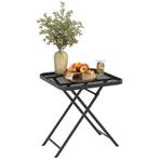 Balkontafel - Staal - Opklapbaar – Weerbestendig - Zwart, Tuin en Terras, Ophalen of Verzenden, Nieuw