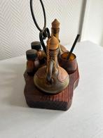 Kruidenrek (6) - Olive - Olie Azijn Glazen Flesjes, Antiek en Kunst