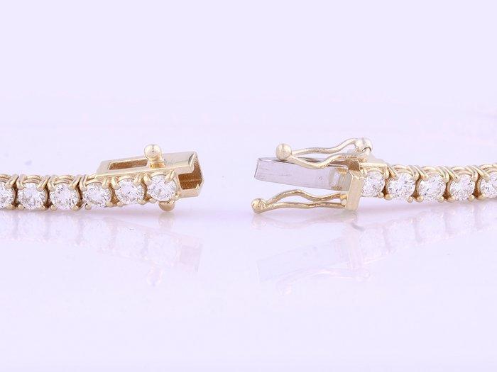 Armband - 18 karaat Geel goud - 4.05ct. tw. Diamant, Handtassen en Accessoires, Armbanden