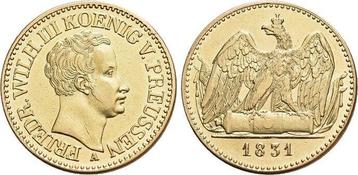 Goud-doppel-friedrichsdor 1831 A Brandenburg-Preussen P... beschikbaar voor biedingen
