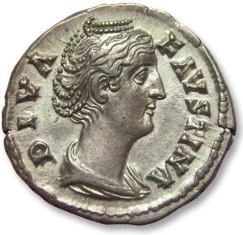Romeinse Rijk. Faustina I († 140/1 n.Chr.). Denarius Rome, Postzegels en Munten, Munten | Europa | Niet-Euromunten