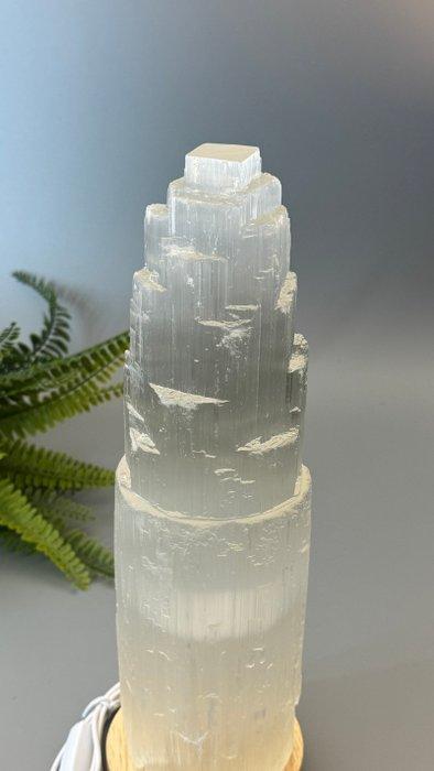 Indrukwekkende XXL Seleniettoren met verlichting – Magische, Verzamelen, Mineralen en Fossielen