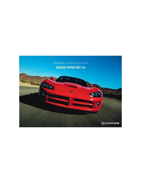 2005 DODGE VIPER SRT-10 BROCHURE NEDERLANDS, Boeken, Auto's | Folders en Tijdschriften