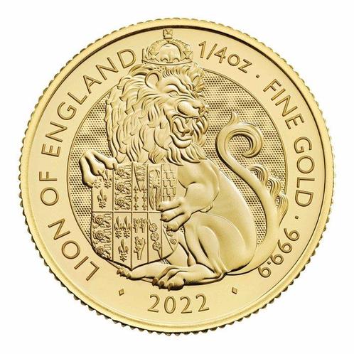 Verenigd Koninkrijk. 2022 1/4 oz £25 GBP Gold Tudor Beasts, Postzegels en Munten, Edelmetalen en Baren
