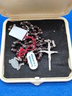 Rozenkrans - Zeldzaam Vaticaans rozenkrans in zilver en, Antiek en Kunst