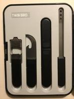 Twin Bird - Bestekset - Plastic, Staal - Travel/picknickset, Antiek en Kunst, Antiek | Keukengerei