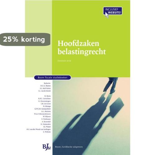 Hoofdzaken belastingrecht / Boom fiscale studieboeken, Boeken, Wetenschap, Zo goed als nieuw, Verzenden