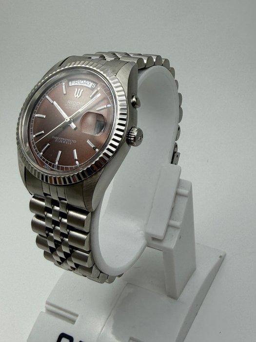 Ricoh - Dynamic Wide - Fluted Bezel - Automatic - Zonder, Handtassen en Accessoires, Horloges | Heren