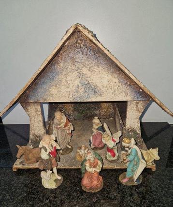 Kerststal (10) - Hout, Steen beschikbaar voor biedingen