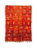 Vintage Marokkaans oranje Boujad wol tapijt - Vloerkleed -, Nieuw