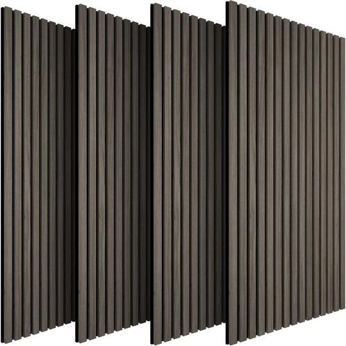 tectake Akoestische panelen Sonic Wall houtlook - eiken grij, Huis en Inrichting, Bureaus, Verzenden