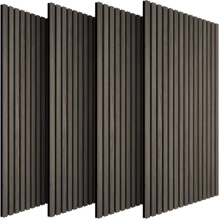 tectake Akoestische panelen Sonic Wall houtlook - eiken grij, Huis en Inrichting, Bureaus, Verzenden