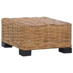 vidaXL Salontafel 47x47x28 cm natuurlijk rattan, Verzenden, Nieuw