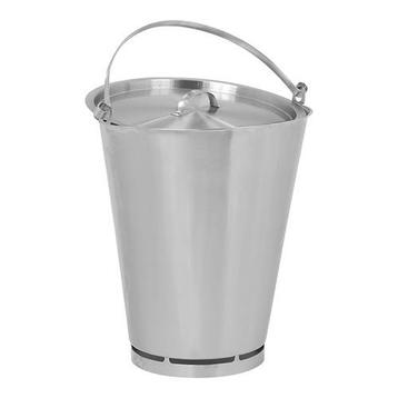 Emmer RVS met stootrand en maatverdeling 15L -  Ø35x35(h)cm, Verzenden