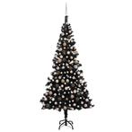 vidaXL Kunstkerstboom met verlichting en kerstballen 240 cm, Verzenden